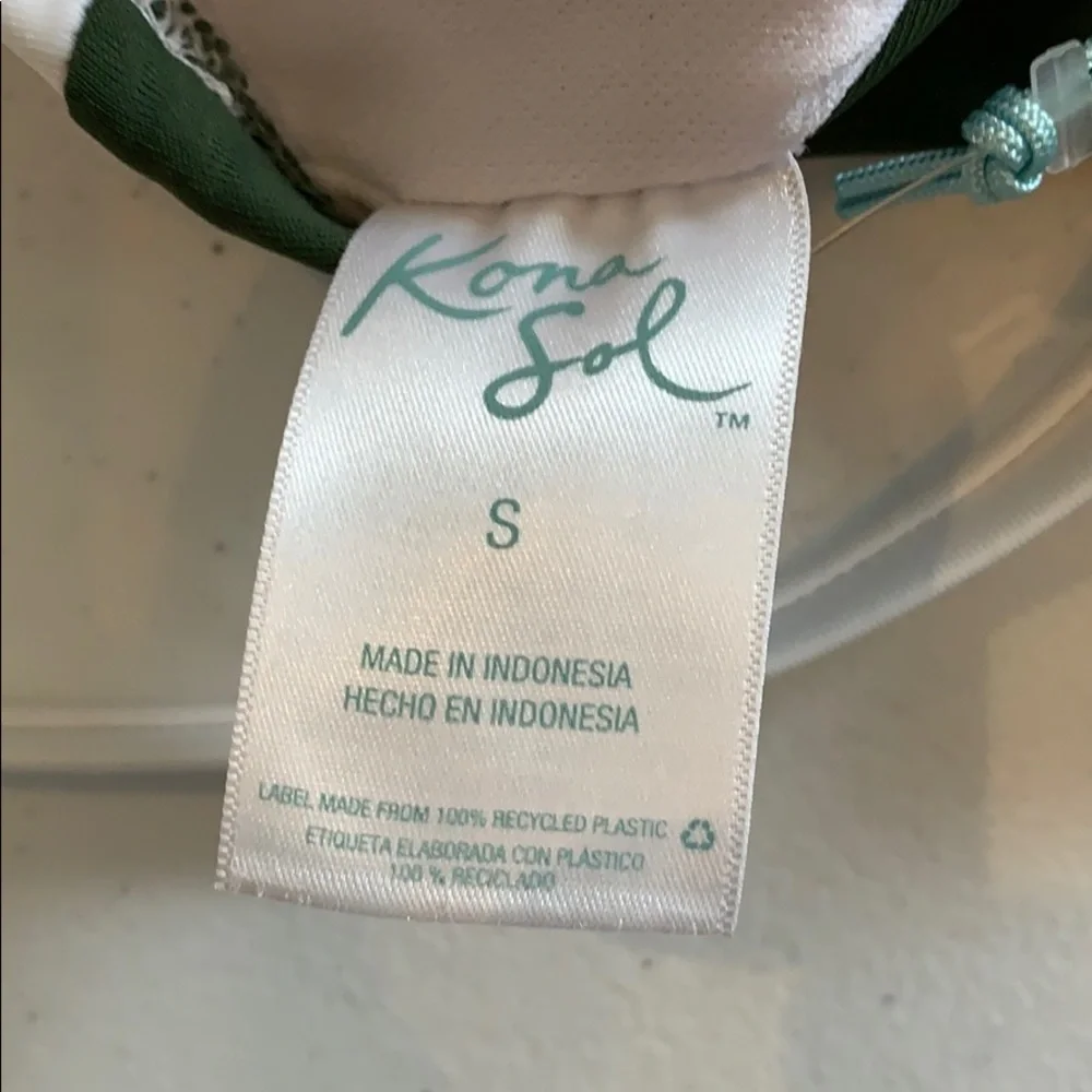 Kona Sol Swimsuit - Green, Black & White - Small‎